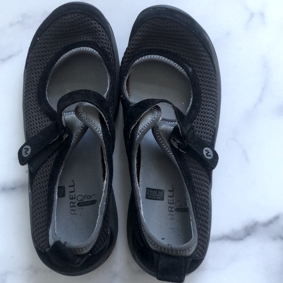 Merrell Encore Black Strap Mary Jane Ortholite Flats Shoes Black Size 6 - Picture 2 of 10